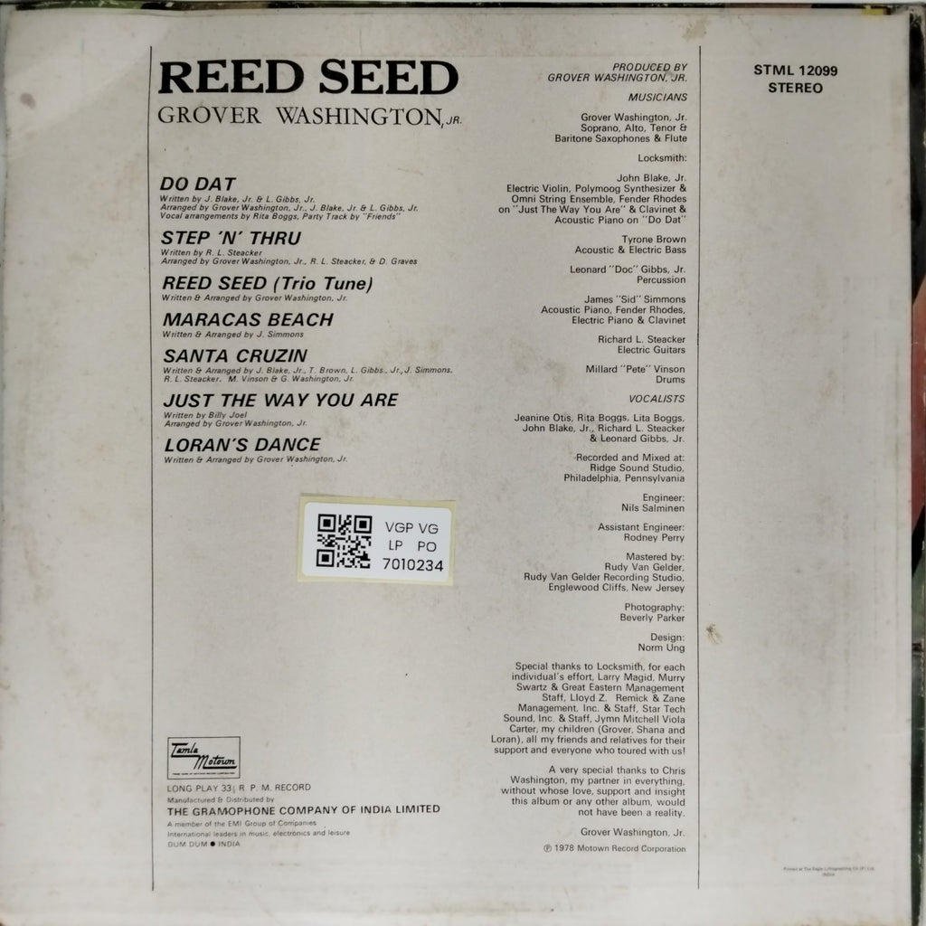 Grover Washington Jr. - Reed Seed (Vinyl)