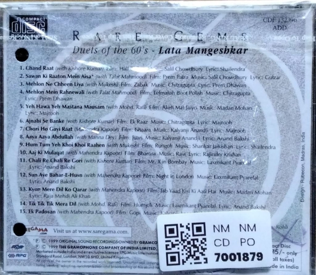 Lata Mangeshkar - Duets of the 60's (CD)