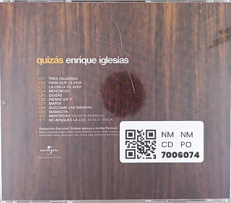 Enrique Iglesias - Quizás (CD)