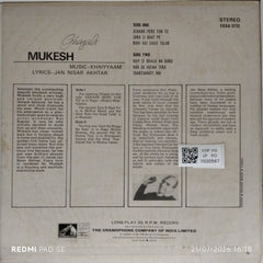Khayyaam - Mukesh - Ghazals (Vinyl)