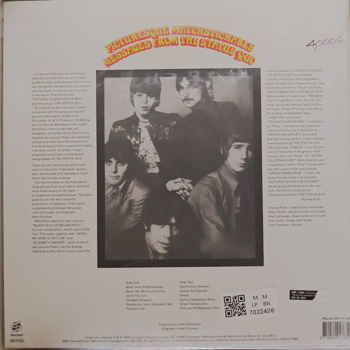 The Status Quo - Picturesque Matchstickable Messages from The Status Quo (Vinyl)