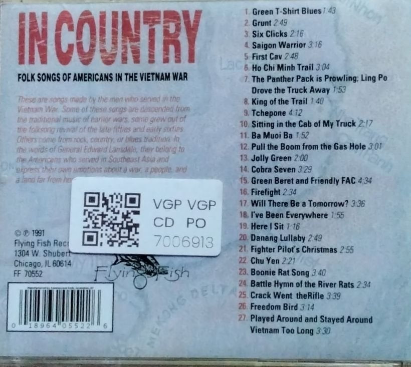 Various - In Country: Folk Songs of Americans in the Vietnam War (CD)