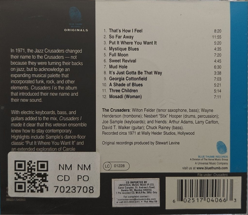 The Crusaders - Crusaders 1 (CD)