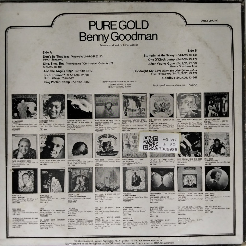 Benny Goodman - Pure Gold (Vinyl)