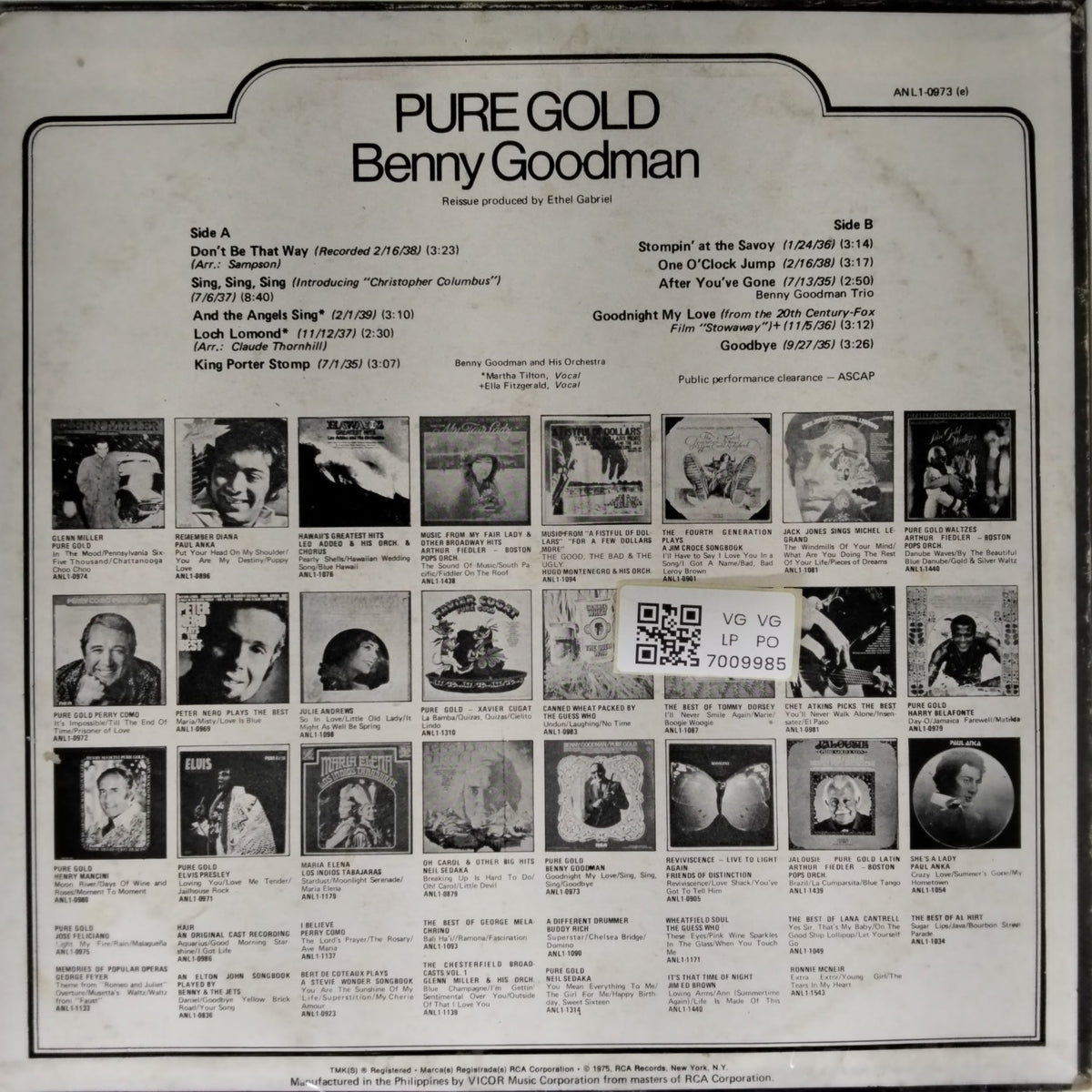 Benny Goodman - Pure Gold (Vinyl)
