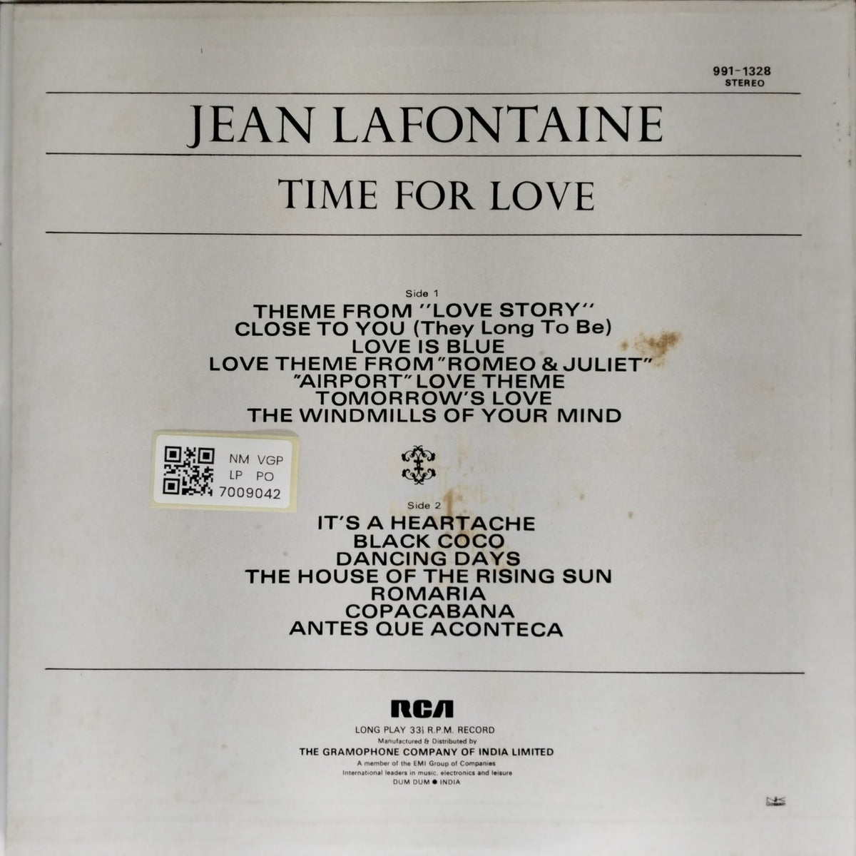 Jean LaFontaine - Time for Love (Vinyl)