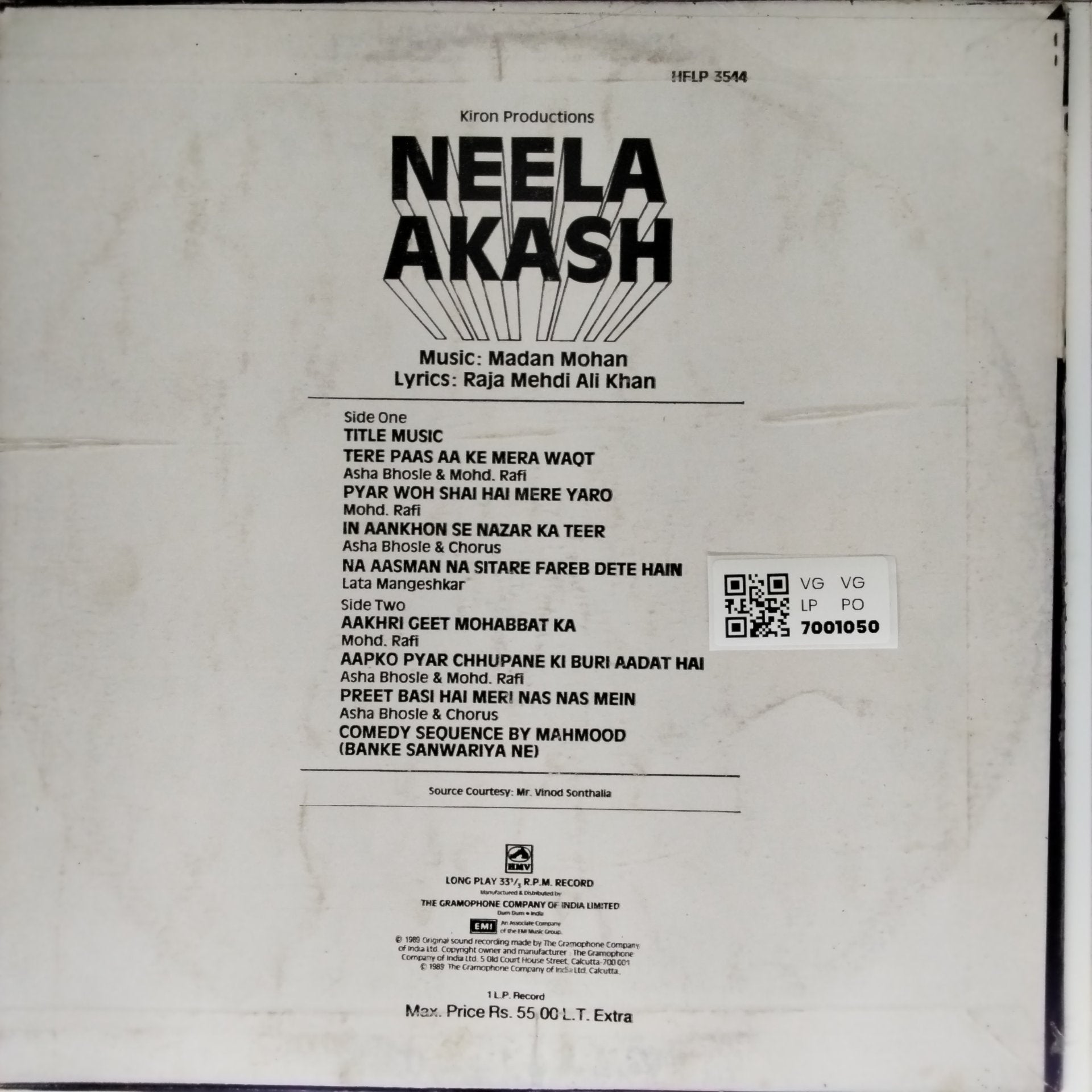 Madan Mohan - Neela Akash (Vinyl)