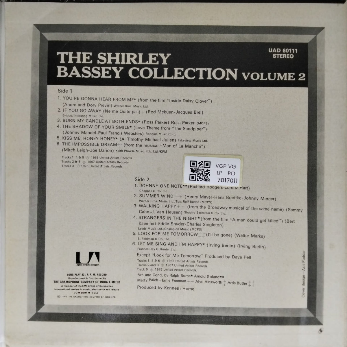 Shirley Bassey - The Shirley Bassey Collection Volume 2 (Vinyl)
