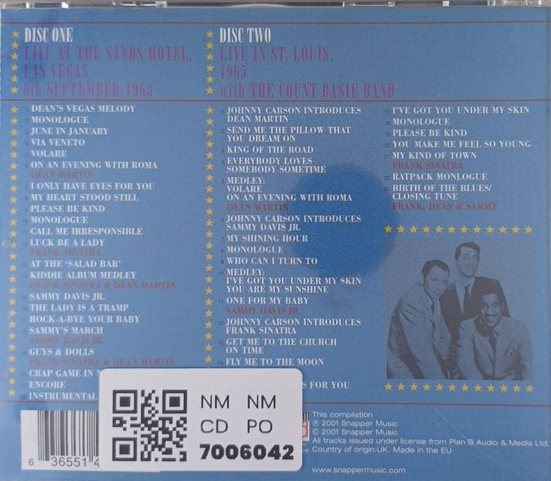 Frank Sinatra, Dean Martin, Sammy Davis Jr. - Ratpack: From Vegas to St. Louis (CD) (2)