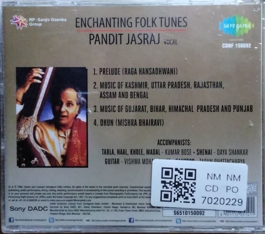 Pandit Jasraj - Enchanting Folk Tunes (CD)