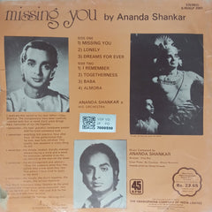 Ananda Shankar - Missing You (Vinyl)