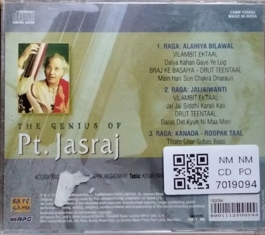 Pt. Jasraj - The Genius of Pt. Jasraj (CD)
