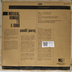 Pandit Jasraj - Musical Homage to a Guru (Vinyl)