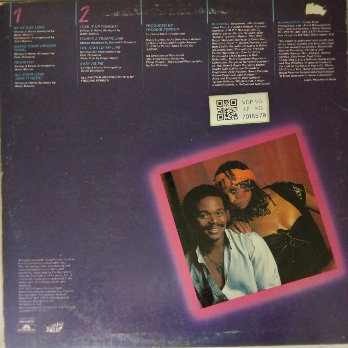 Peaches & Herb - 2 Hot (Vinyl)