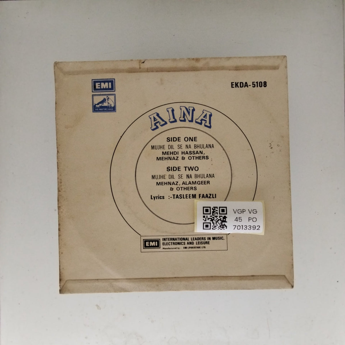 Robin Ghosh - Aina (45-RPM)