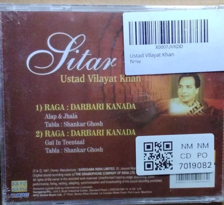 Ustad Vilayat Khan - Sitar (CD)