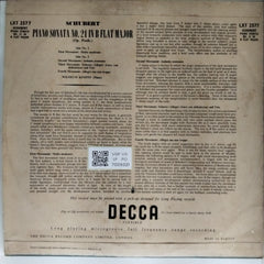 Wilhelm Kempff - Piano Sonata No. 21 in B Flat Major (Op. Posth.) (Vinyl)