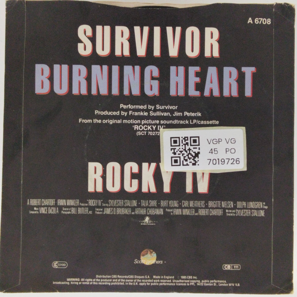 Survivor - Burning Heart (45-RPM)