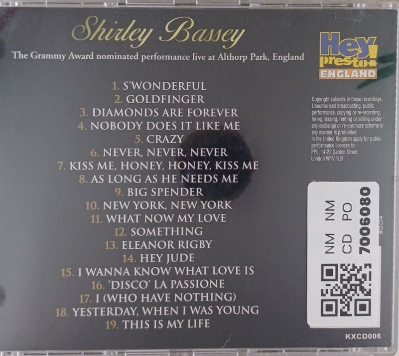 Shirley Bassey - The Diamond Collection: The Birthday Concert (CD)