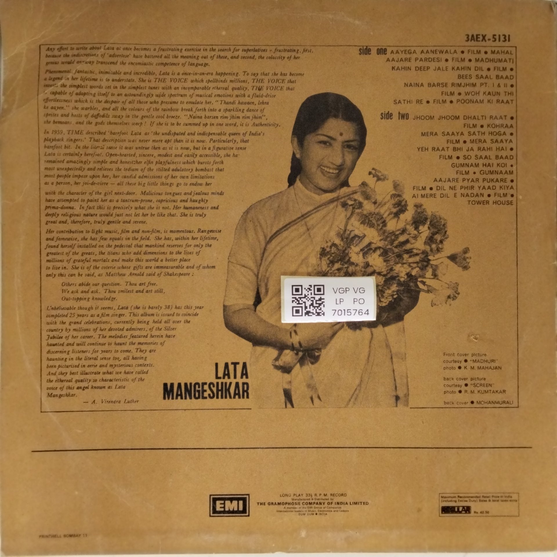 Lata Mangeshkar - Haunting Melodies of Lata Mangeshkar (Vinyl)