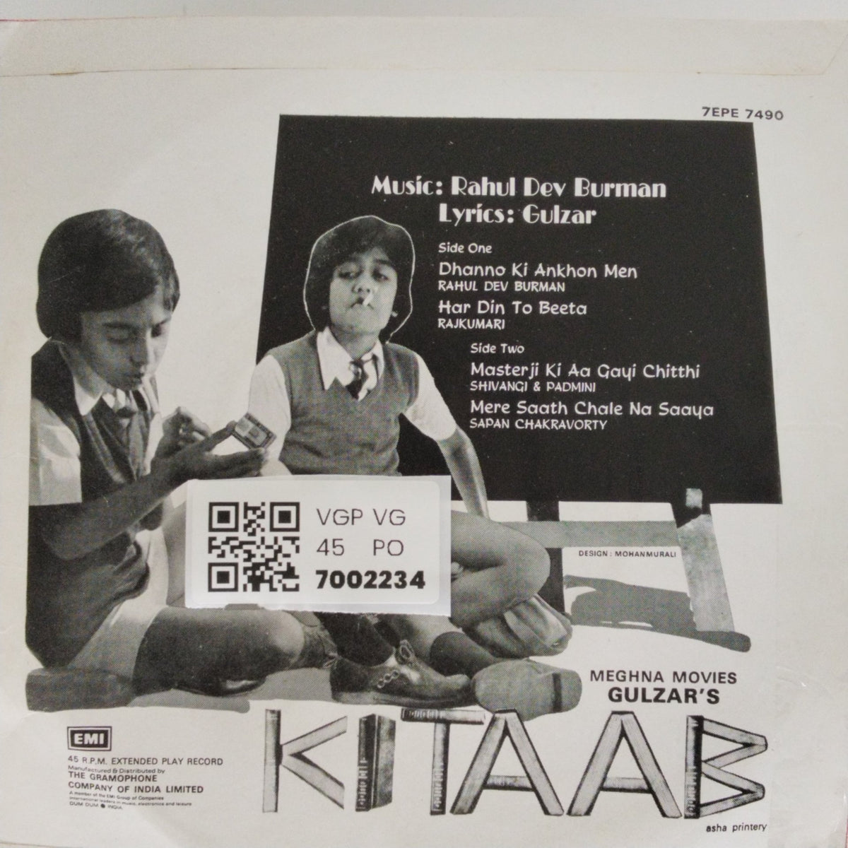 Rahul Dev Burman - Kitaab (45-RPM)