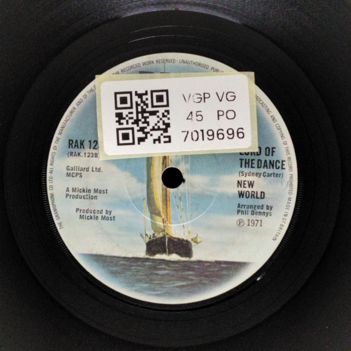 New World - Kara, Kara / Lord of the Dance (45-RPM)