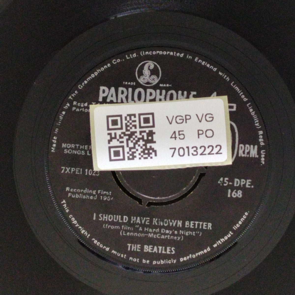 The Beatles - I Am Happy Just to Dance with You / I Should Have Known Better (45-RPM)