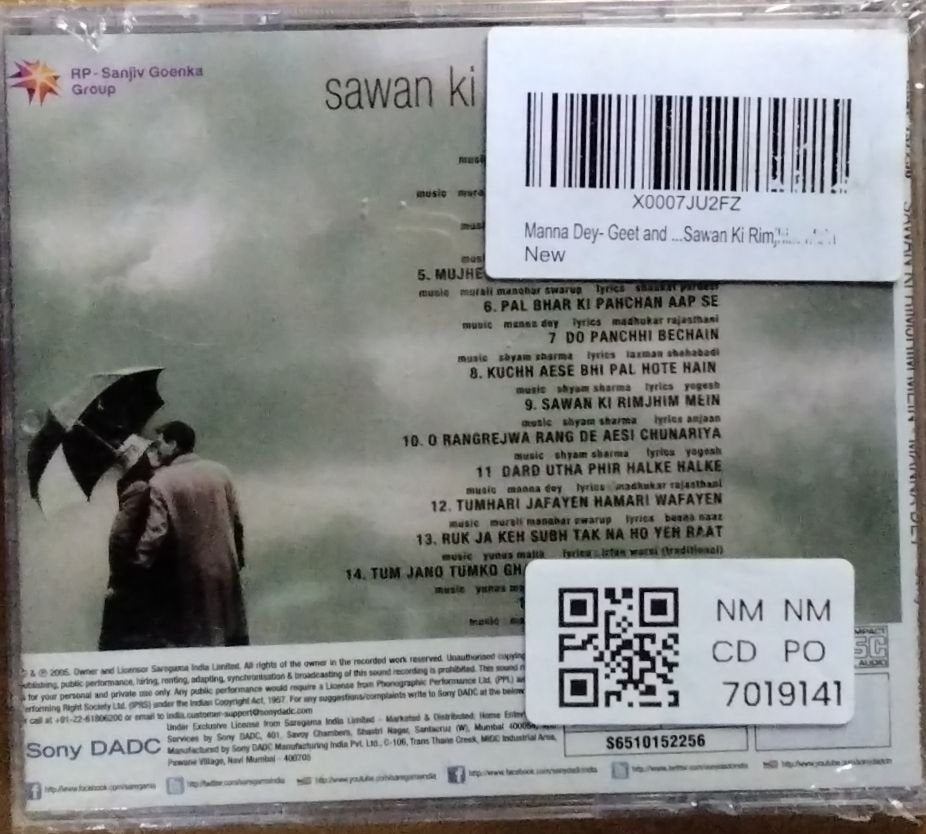 Manna Dey - Sawan ki rimjhim mein (CD)