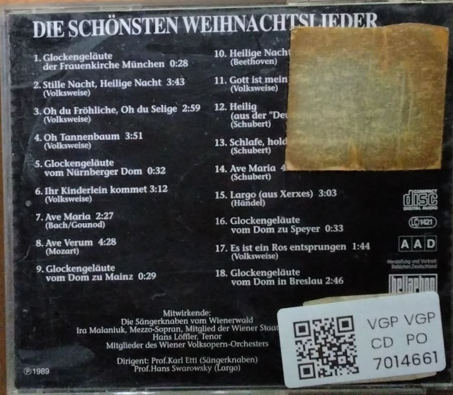 Die Sängerknaben vom Wienerwald - Die schönsten Weihnachtslieder (CD)