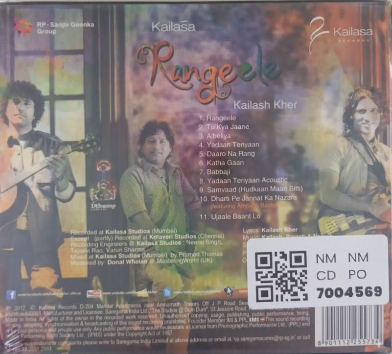 Kailash Kher - Rangeele (CD)