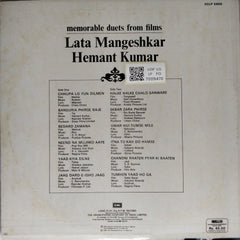 Lata Mangeshkar, Hemant Kumar - Memorable Duets from Films (Vinyl)