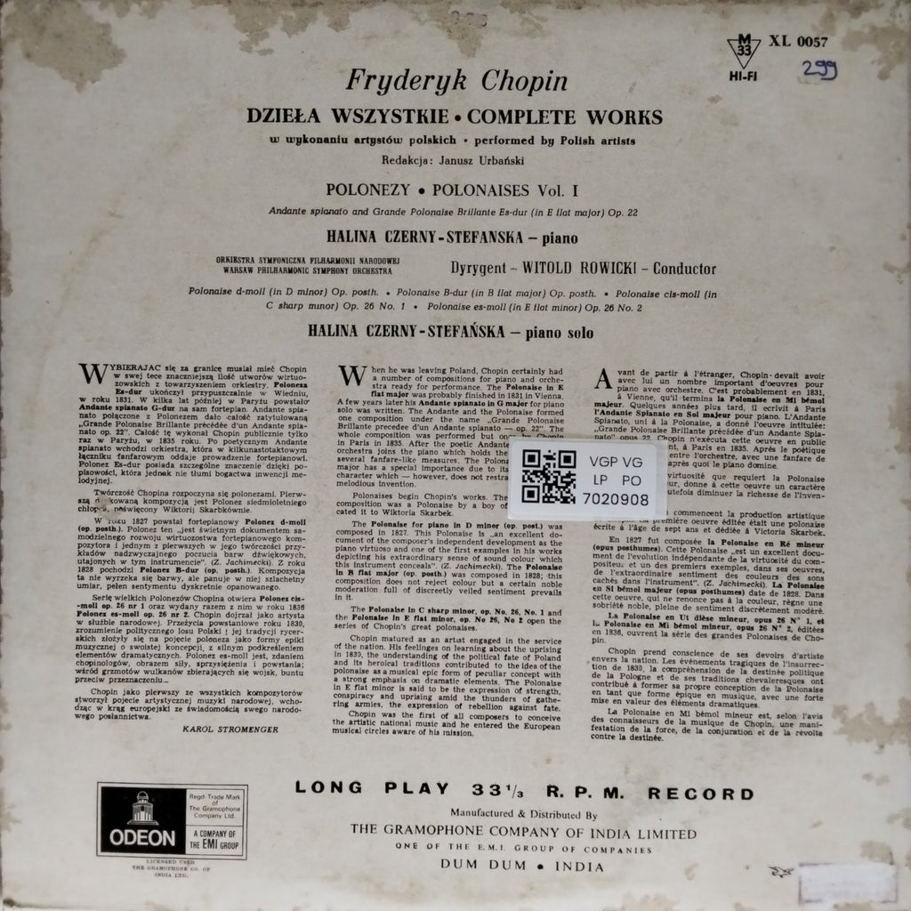 Fryderyk Chopin - Dzieła Wszystkie: Complete Works (Vinyl)