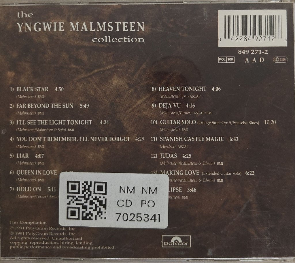 Yngwie Malmsteen - The Yngwie Malmsteen Collection (CD)
