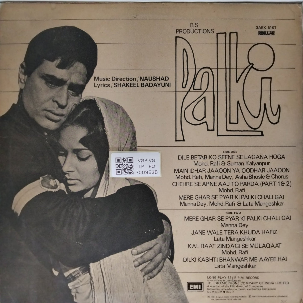 Naushad - Palki (Vinyl)