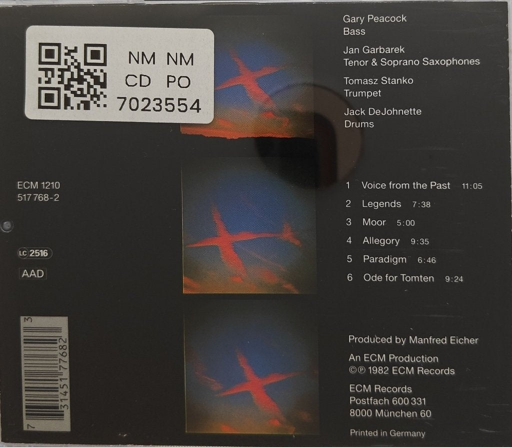 Gary Peacock, Jan Garbarek, Tomasz Stanko, Jack DeJohnette - Voice from the Past - PARADIGM (CD)