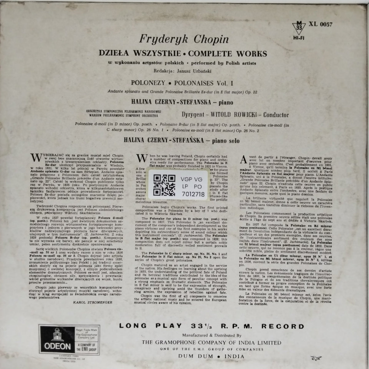 Frederic Chopin, Halina Czerny-Stefańska - Dzieła Wszystkie - Complete Works (Vinyl)