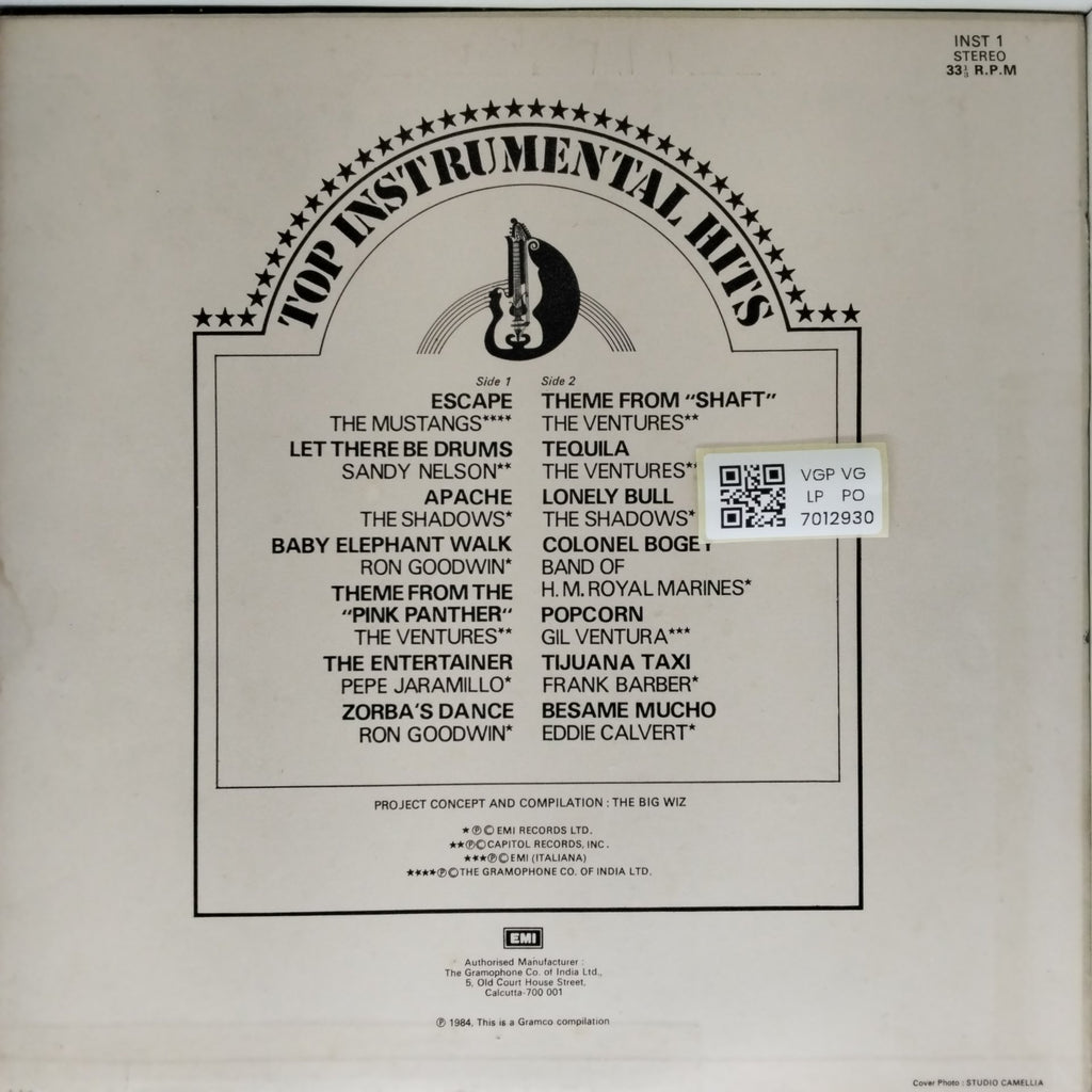 Various - Top Instrumental Hits (Vinyl)
