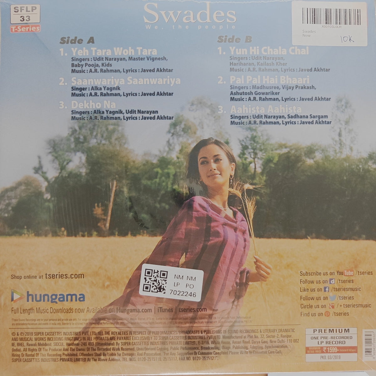 A. R. Rahman - Swades, We the people (Vinyl)