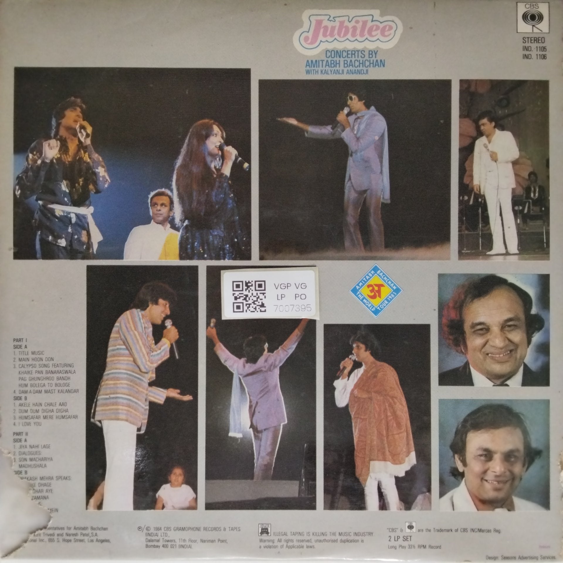Amitabh Bachchan, Kalyanji Anandji - Jubilee (Vinyl)