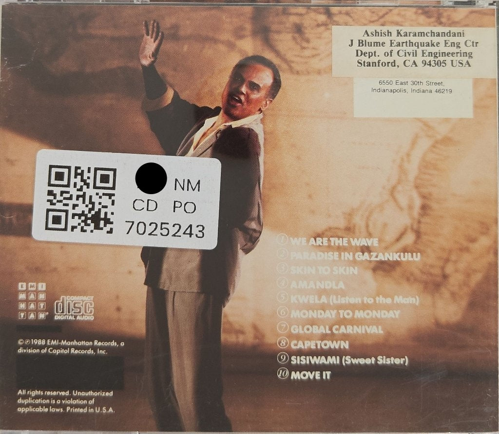 Harry Belafonte - Paradise in Gazankulu (CD)