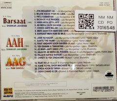 Shankar Jaikishan, Ram Ganguli - Barsaat / Aah / Aag (CD)