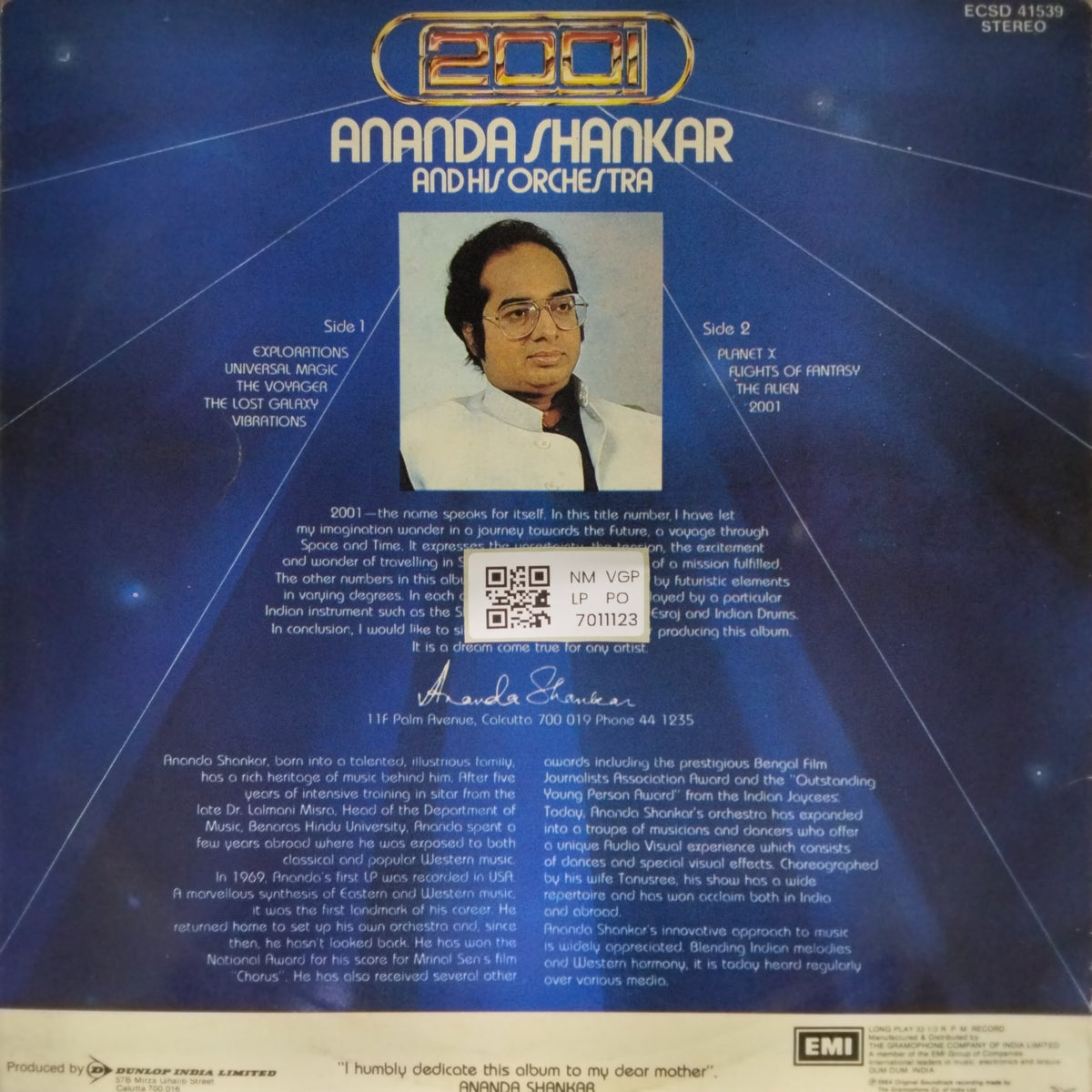 Ananda Shankar And His Orchestra - 2001 (Vinyl)