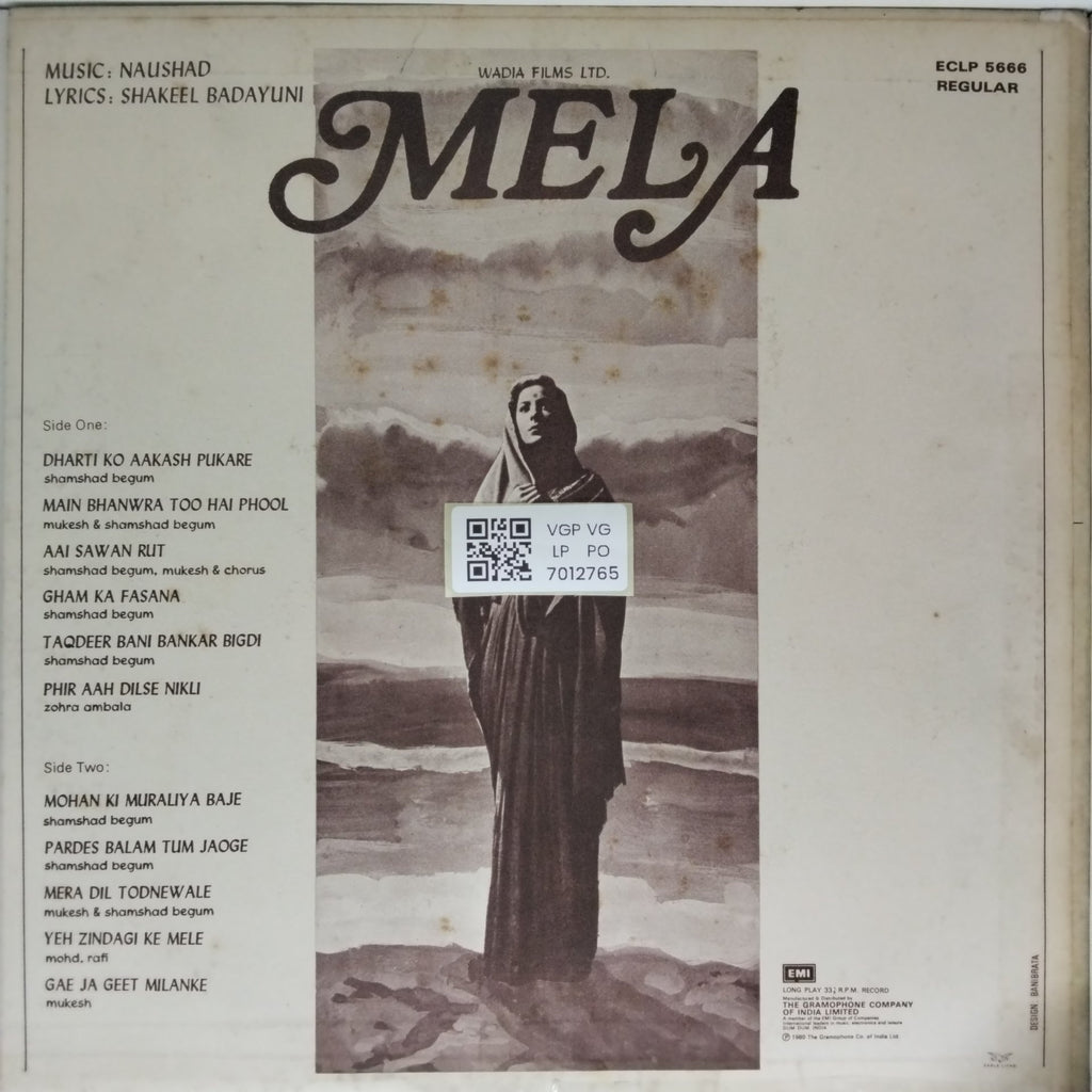 Naushad - Mela (Vinyl)
