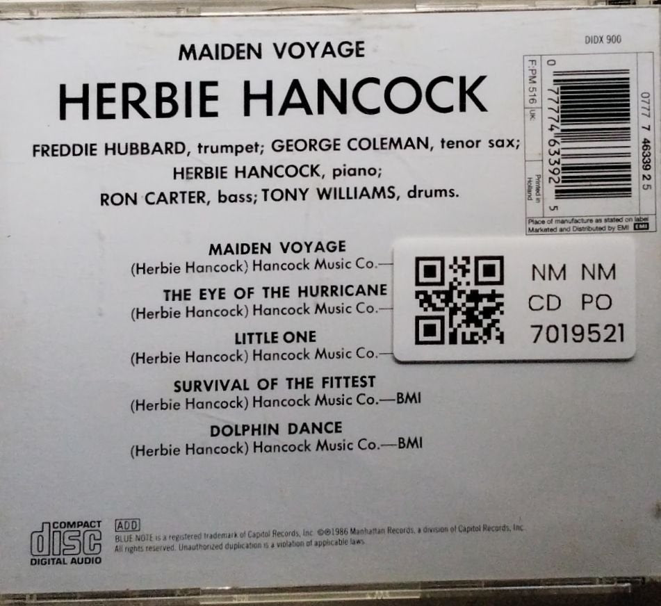 Herbie Hancock - Maiden Voyage (CD)