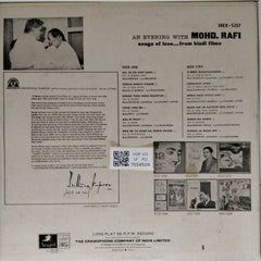 Mohd. Rafi - An Evening with Mohd. Rafi (Vinyl)