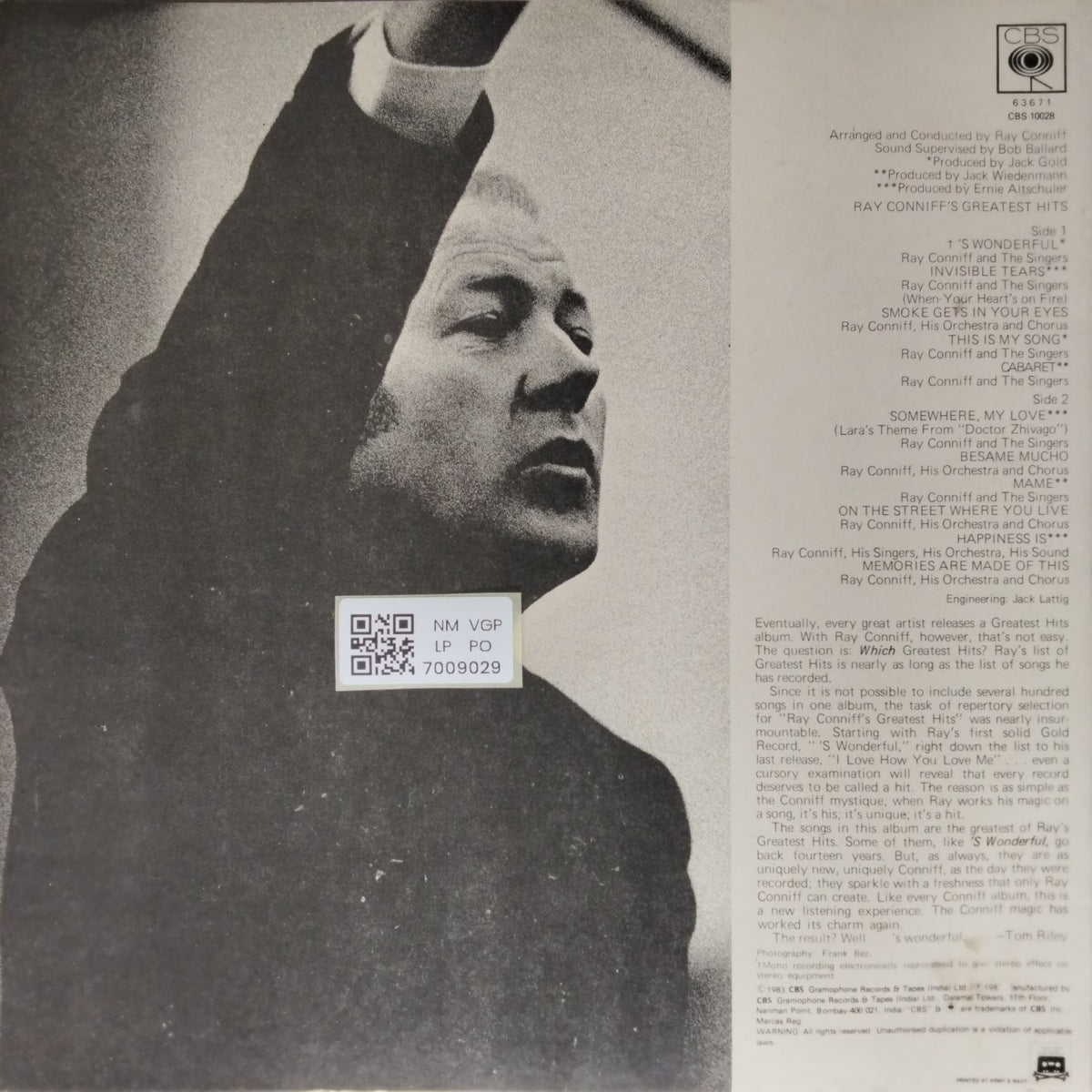 Ray Conniff - Ray Conniff's Greatest Hits (Vinyl)