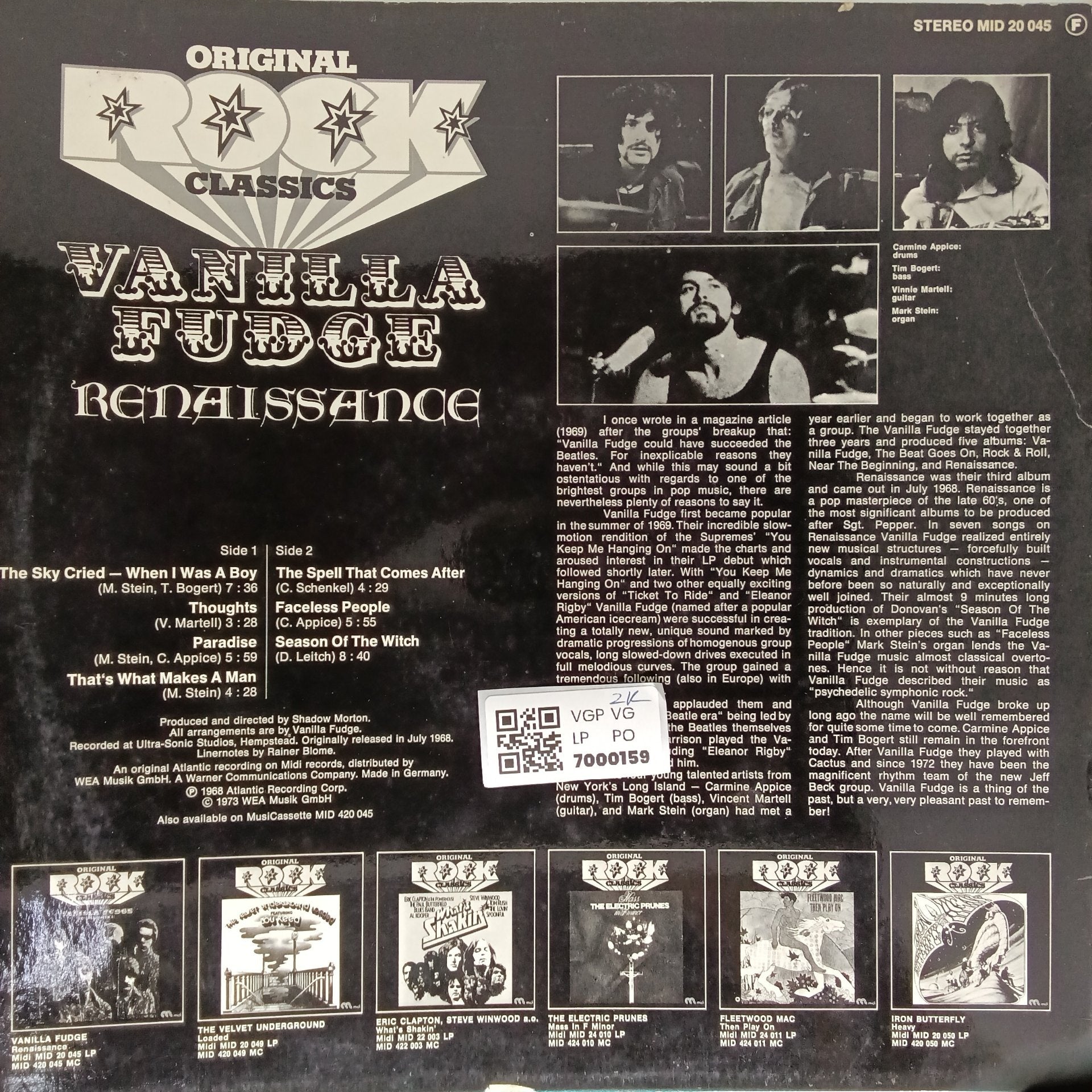 Vanilla Fudge - Renaissance (Vinyl)