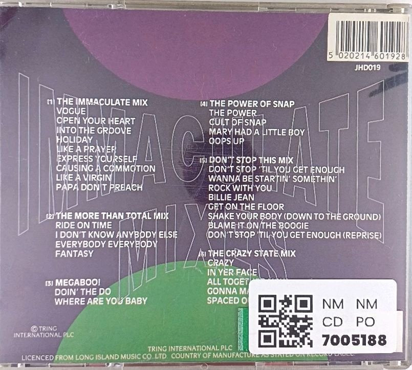 The Vision Mastermixers - Immaculate Mixes (CD)