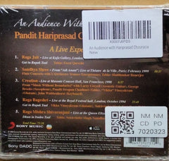 Pandit Hariprasad Chaurasia - An Audience With Pandit Hariprasad Chaurasia - A Live Experience (CD)