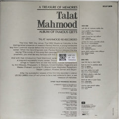 Talat Mahmood - A Treasure of Memories: Album of Famous Geets (Vinyl)